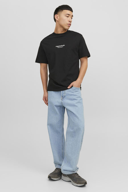 T-shirt (korte mouwen) Zwart - ORIGINALS BY JACK & JONES