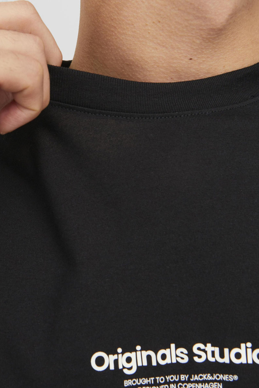 T-shirt (korte mouwen) Zwart - ORIGINALS BY JACK & JONES