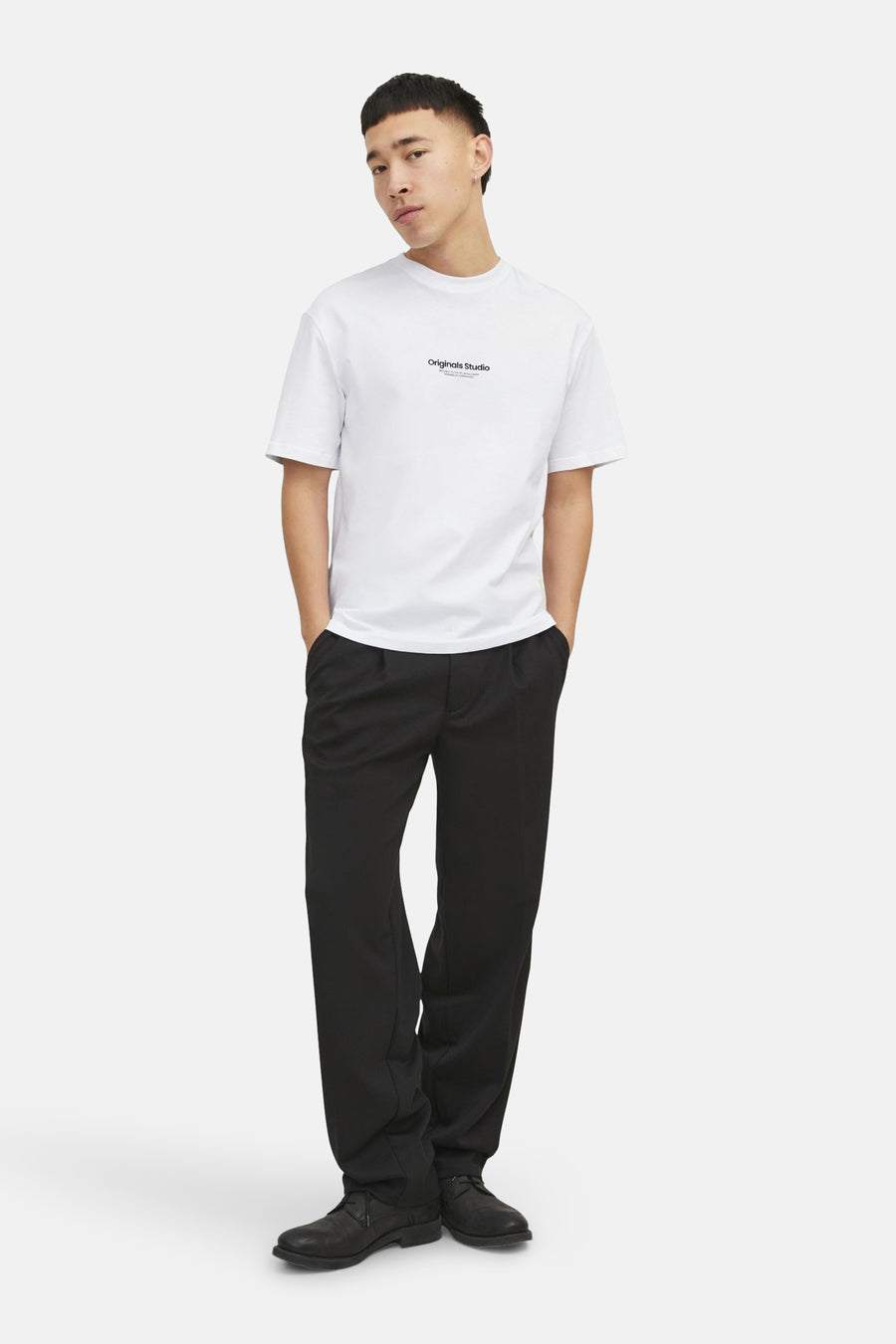 T-shirt (korte mouwen) Wit - ORIGINALS BY JACK & JONES
