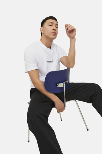 T-shirt (korte mouwen) Wit - ORIGINALS BY JACK & JONES