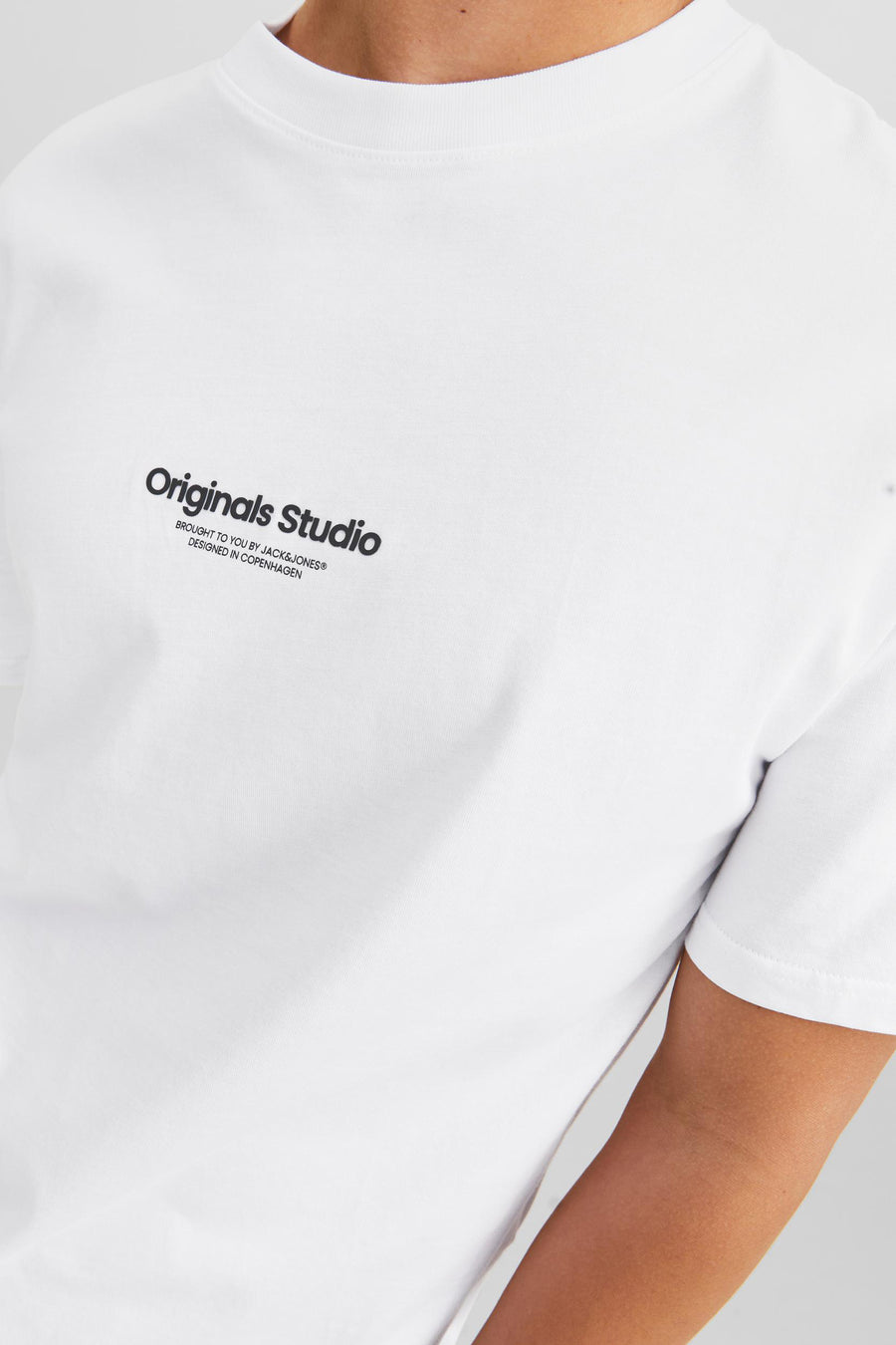 T-shirt (korte mouwen) Wit - ORIGINALS BY JACK & JONES