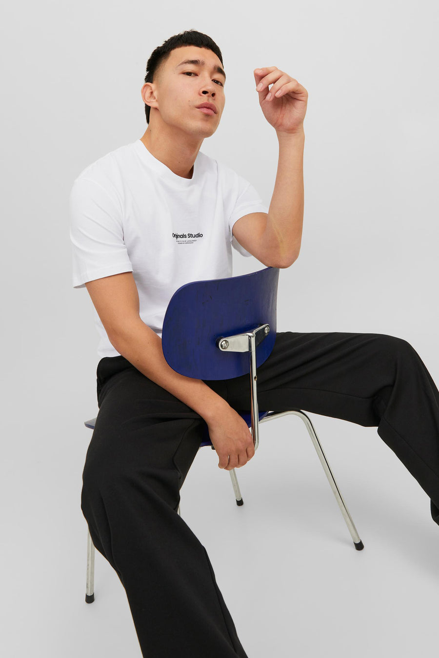 T-shirt (korte mouwen) Wit - ORIGINALS BY JACK & JONES