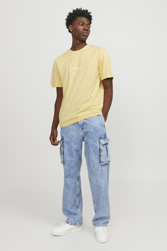 T-shirt (korte mouwen) Geel - ORIGINALS BY JACK & JONES