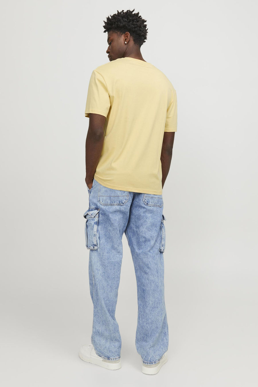 T-shirt (korte mouwen) Geel - ORIGINALS BY JACK & JONES