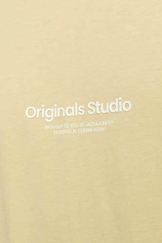 T-shirt (korte mouwen) Geel - ORIGINALS BY JACK & JONES