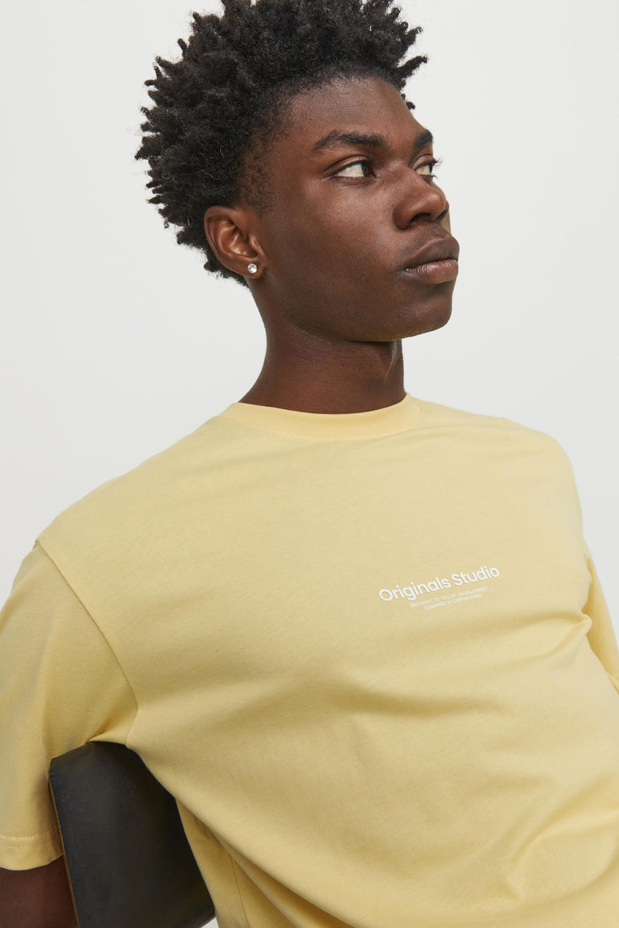 T-shirt (korte mouwen) Geel - ORIGINALS BY JACK & JONES