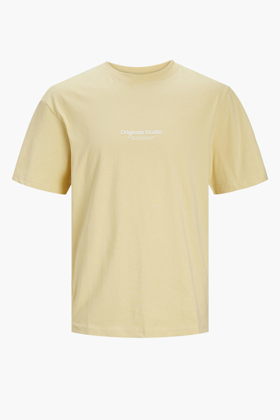 T-shirt (korte mouwen) Geel - ORIGINALS BY JACK & JONES