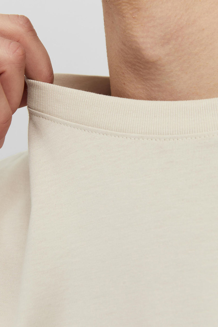 T-shirt (korte mouwen) Ecru - ORIGINALS BY JACK & JONES