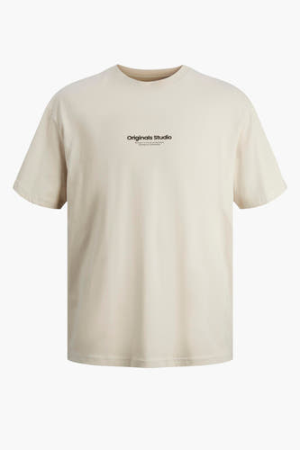 T-shirt (korte mouwen) Ecru - ORIGINALS BY JACK & JONES