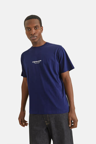 T-shirt (korte mouwen) Blauw - ORIGINALS BY JACK & JONES