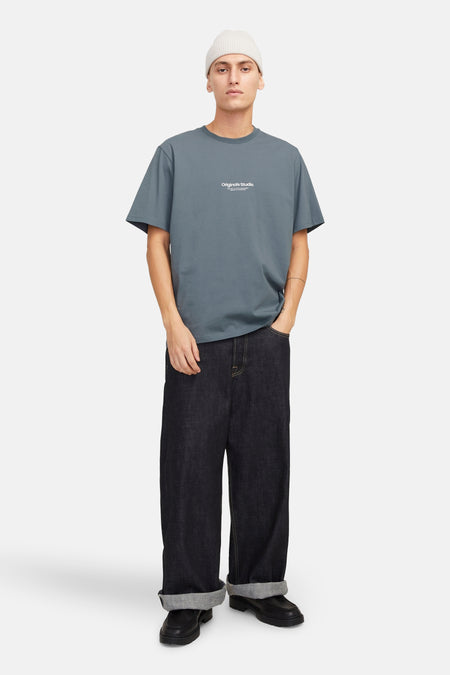 T-shirt (korte mouwen) Blauw - ORIGINALS BY JACK & JONES