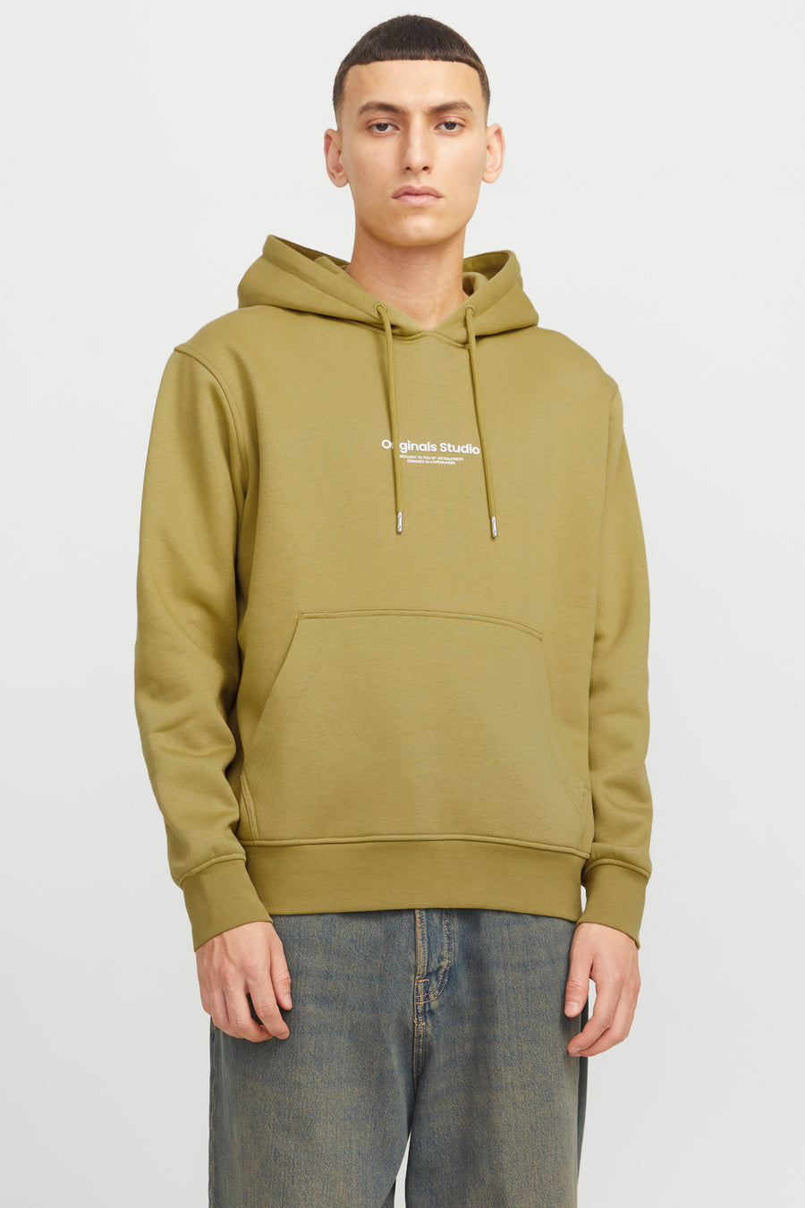 Sweater met kap Groen - ORIGINALS BY JACK & JONES