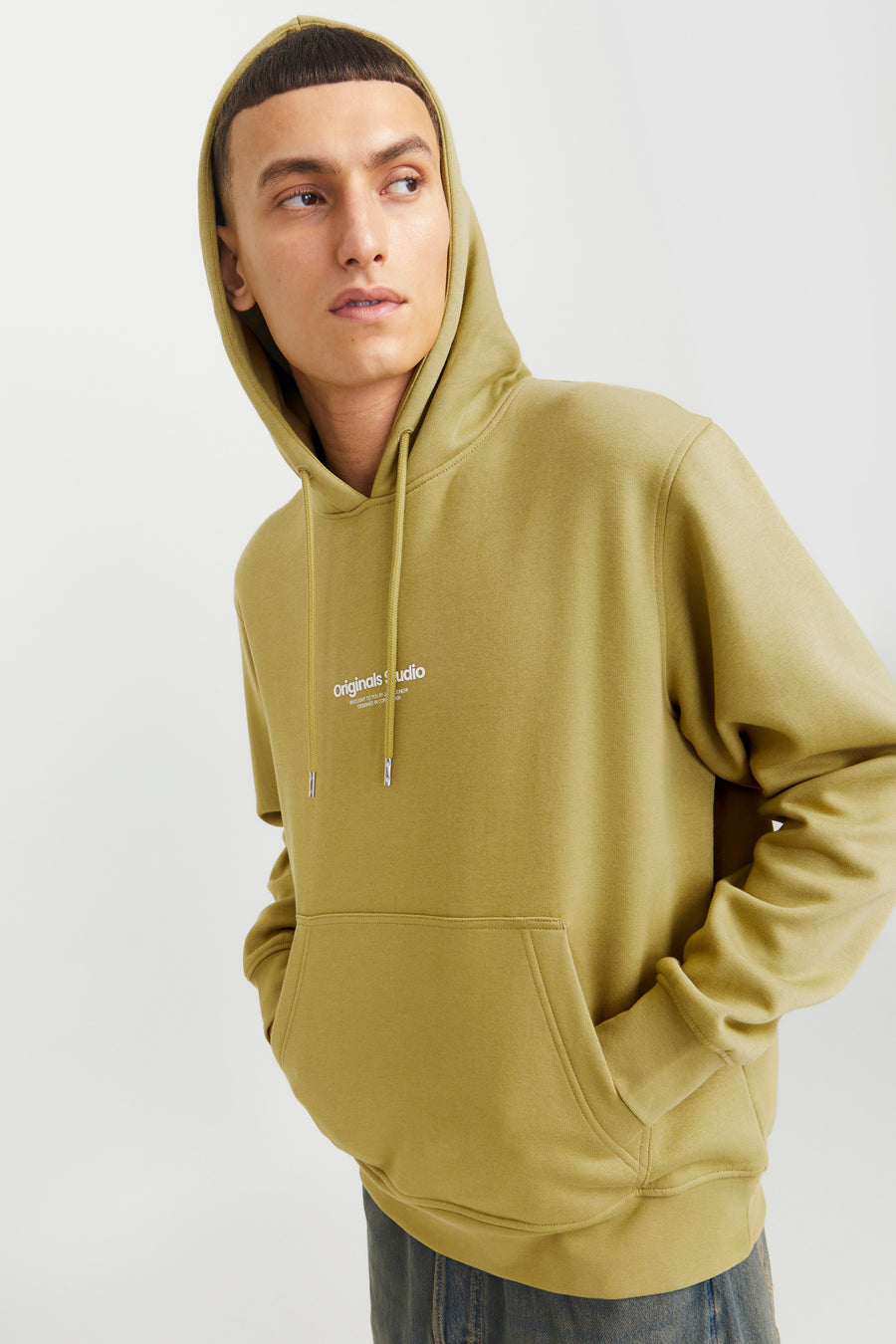 Sweater met kap Groen - ORIGINALS BY JACK & JONES