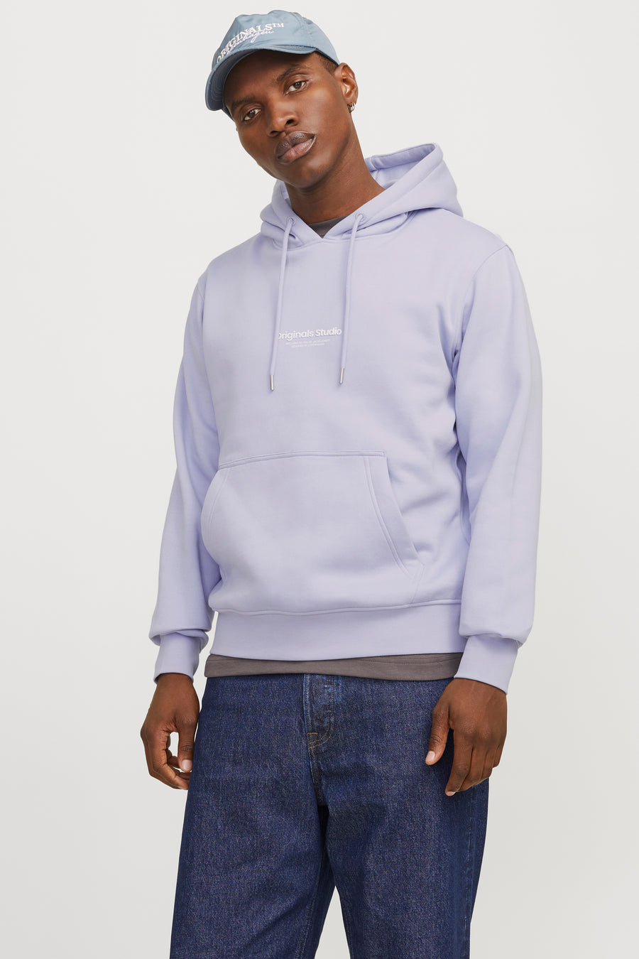 Sweater met kap Paars - ORIGINALS BY JACK & JONES