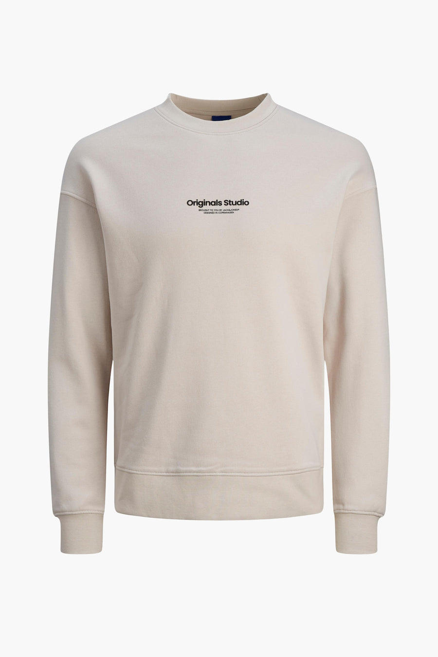 Sweater met ronde hals Ecru - ORIGINALS BY JACK & JONES