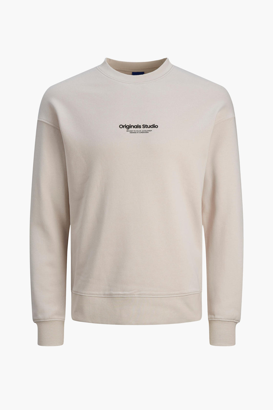 Sweater met ronde hals Ecru - ORIGINALS BY JACK & JONES