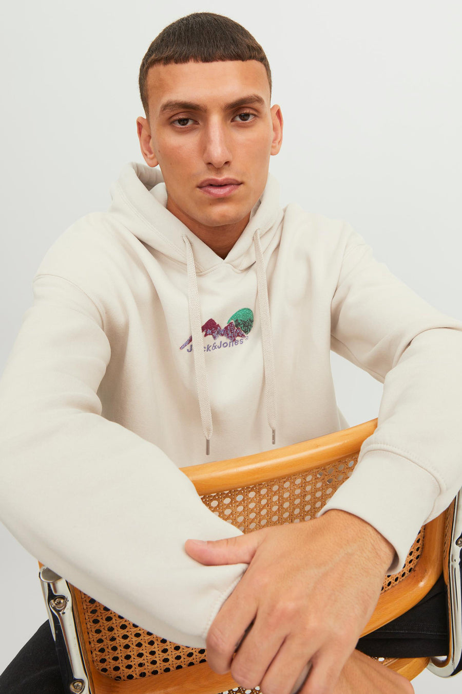 Sweater met kap Ecru - ORIGINALS BY JACK & JONES