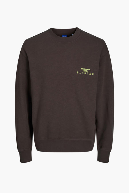 Sweater met ronde hals Bruin - ORIGINALS BY JACK & JONES
