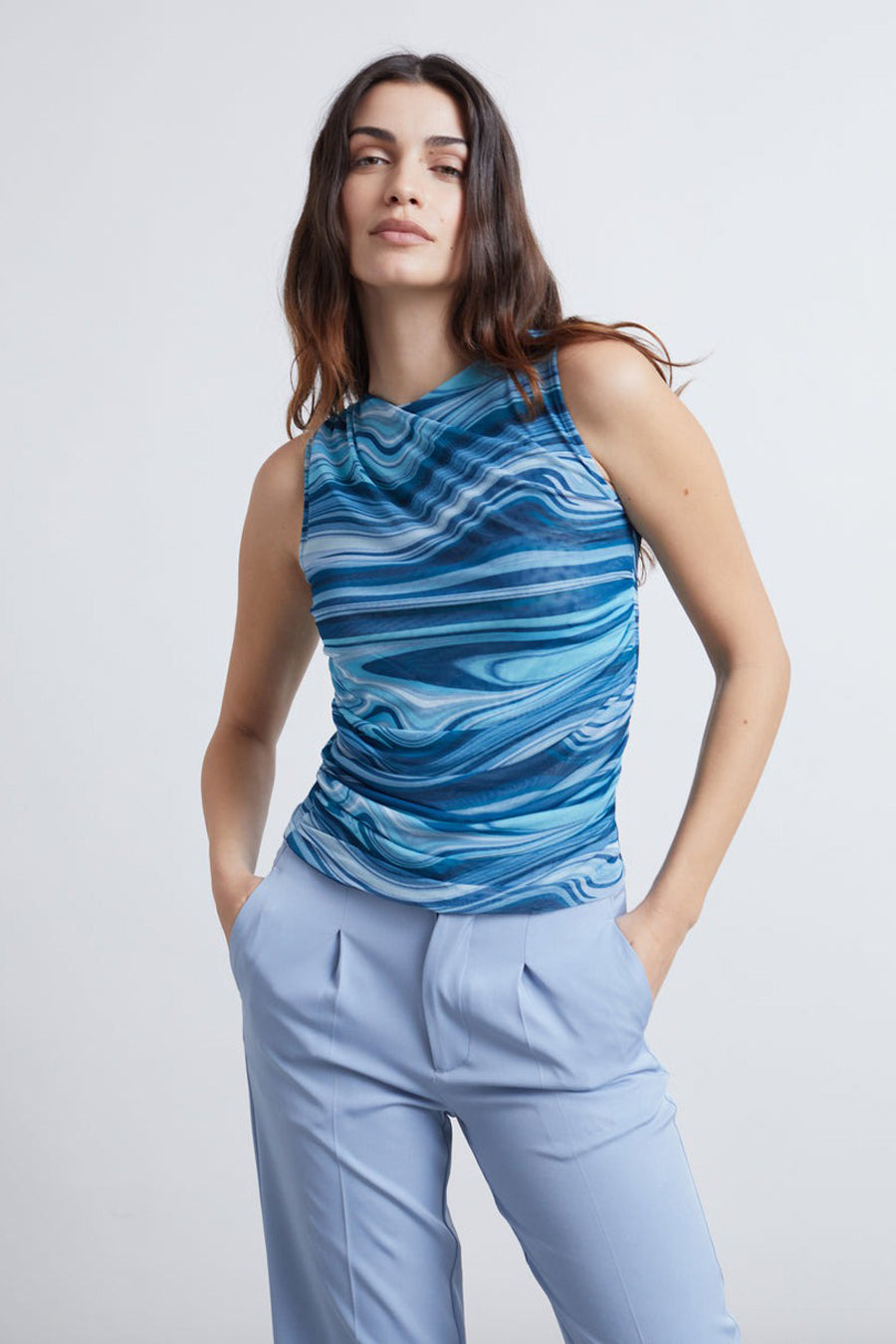 Top (zonder mouwen) Blauw - 24 colours GmbH