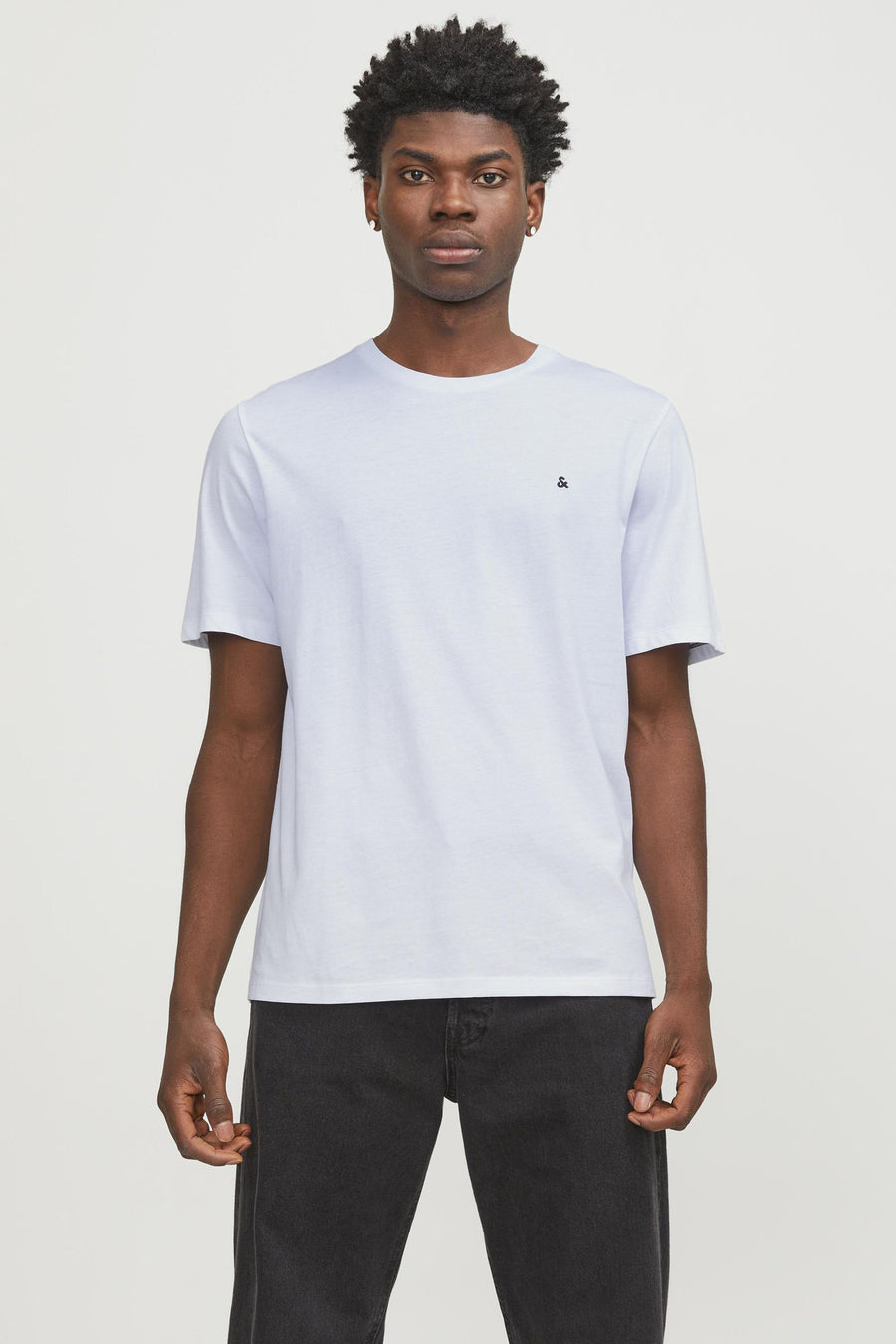T-shirt (korte mouwen) Wit - ORIGINALS BY JACK & JONES