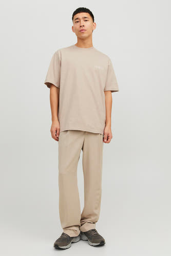 T-shirt (korte mouwen) Ecru - ORIGINALS BY JACK & JONES