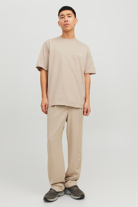 T-shirt (korte mouwen) Ecru - ORIGINALS BY JACK & JONES