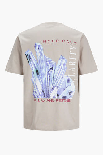 T-shirt (korte mouwen) Ecru - ORIGINALS BY JACK & JONES