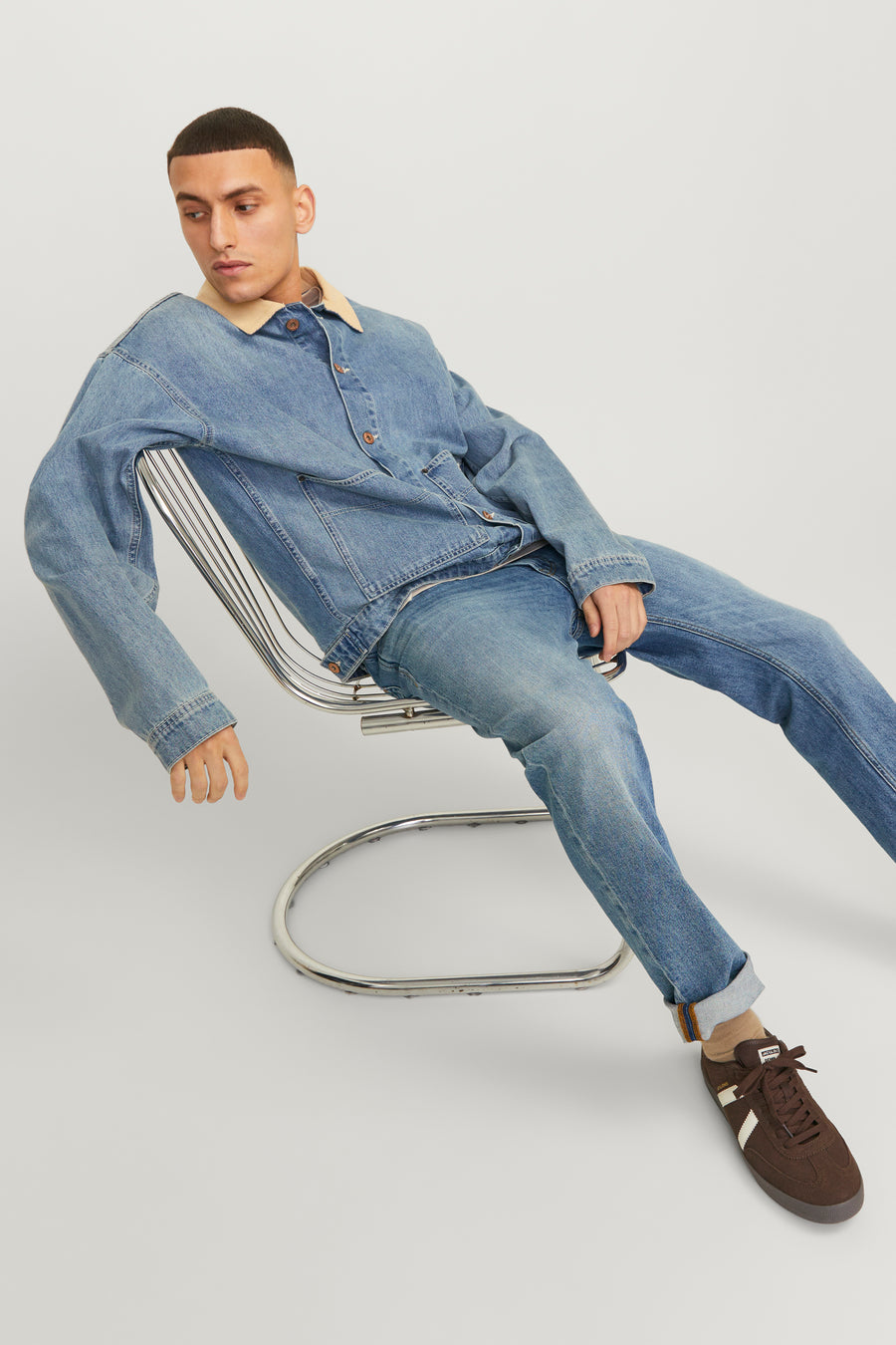 CLARK - mid blue denim