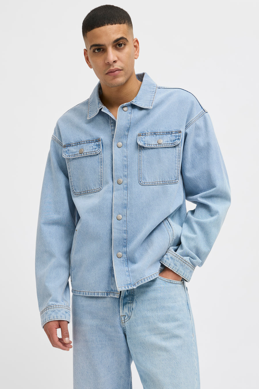 Jeanshemd Light blue denim - JACK & JONES JEANS INTELLIGENCE