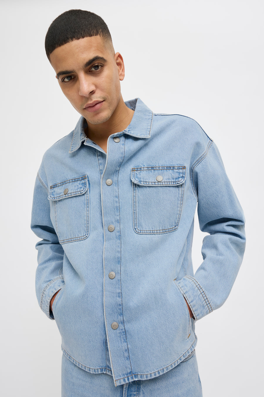 Jeanshemd Light blue denim - JACK & JONES JEANS INTELLIGENCE