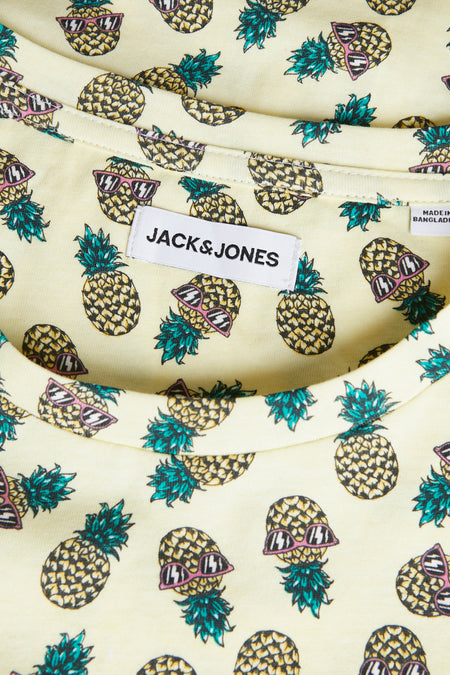 T-shirt (korte mouwen) Geel - ORIGINALS BY JACK & JONES