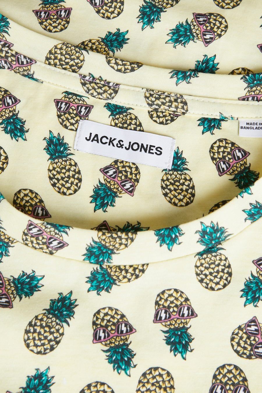 T-shirt (korte mouwen) Geel - ORIGINALS BY JACK & JONES