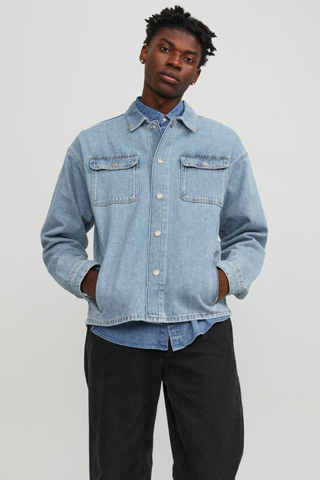 Hemd (lange mouwen) Mid blue denim - JACK & JONES JEANS INTELLIGENCE