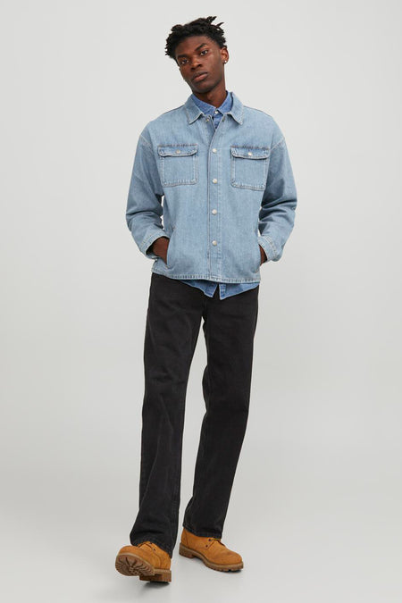 Hemd (lange mouwen) Mid blue denim - JACK & JONES JEANS INTELLIGENCE