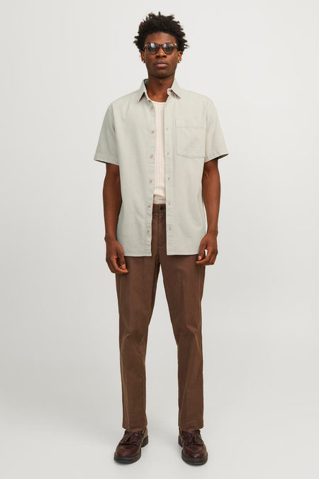 Hemd (korte mouwen) Ecru - JACK & JONES JEANS INTELLIGENCE
