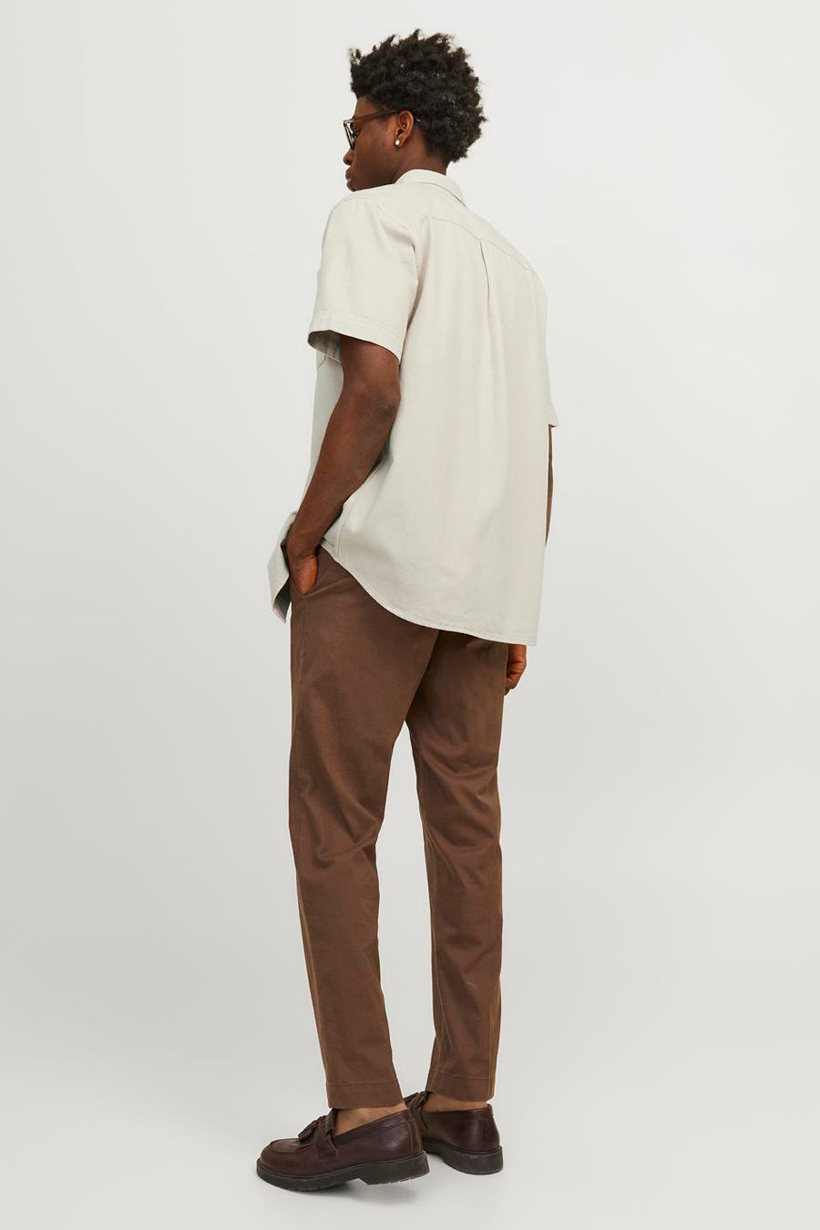 Hemd (korte mouwen) Ecru - JACK & JONES JEANS INTELLIGENCE