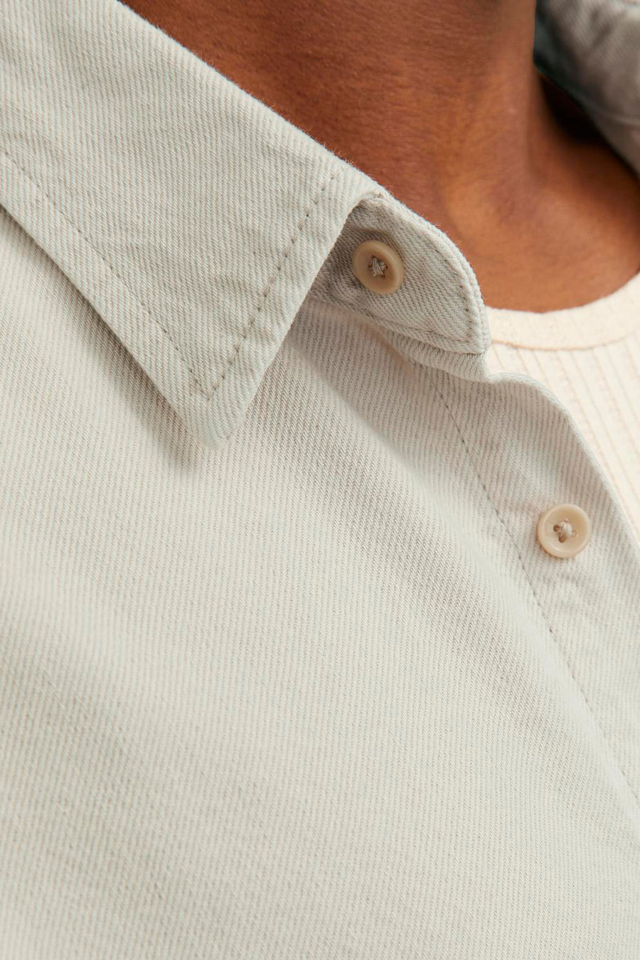 Hemd (korte mouwen) Ecru - JACK & JONES JEANS INTELLIGENCE