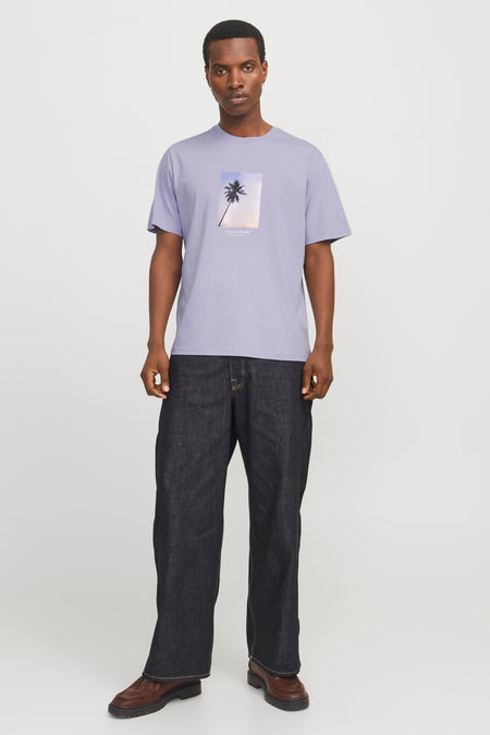 T-shirt (korte mouwen) Paars - ORIGINALS BY JACK & JONES