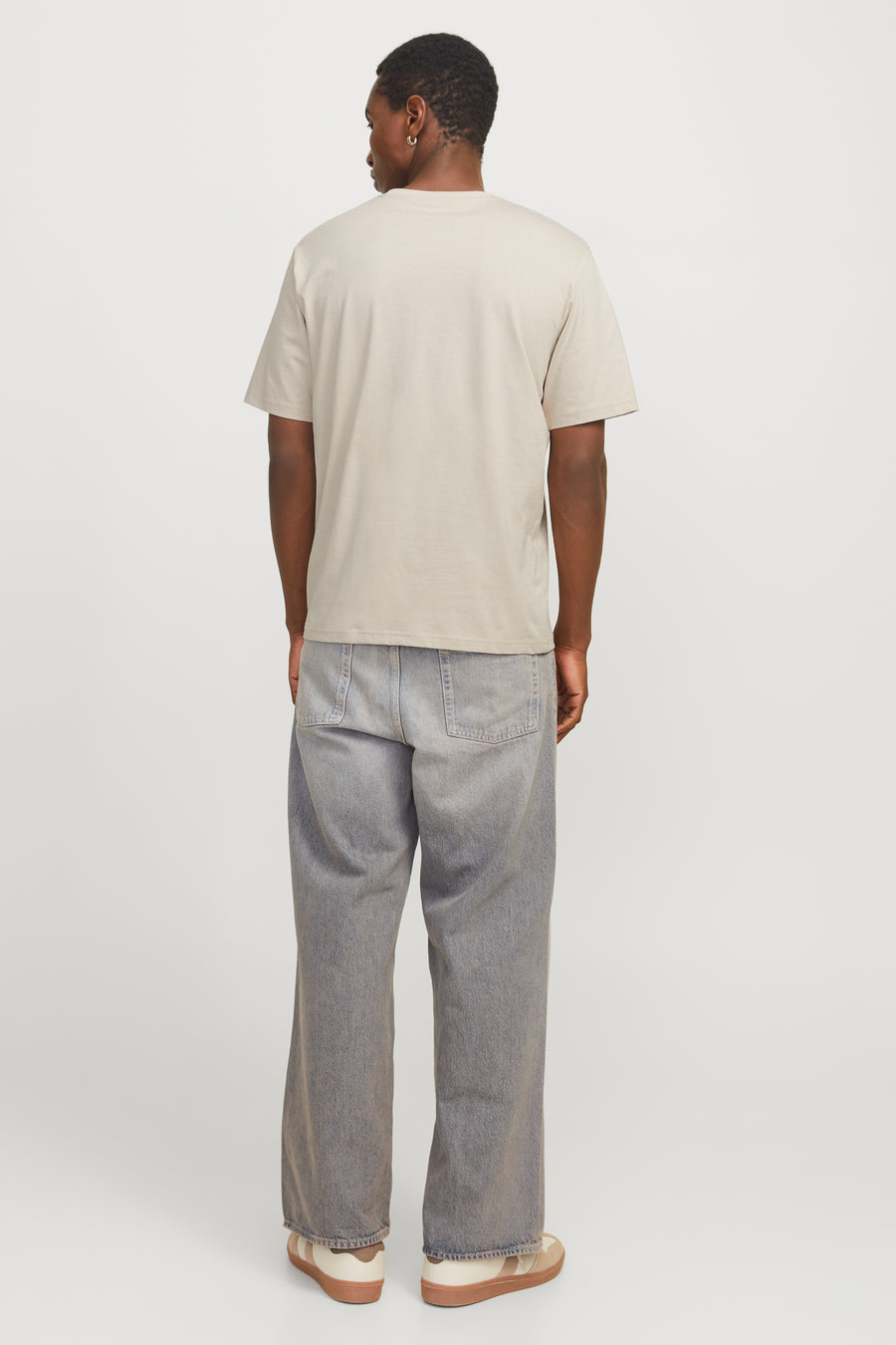 T-shirt (korte mouwen) Ecru - ORIGINALS BY JACK & JONES