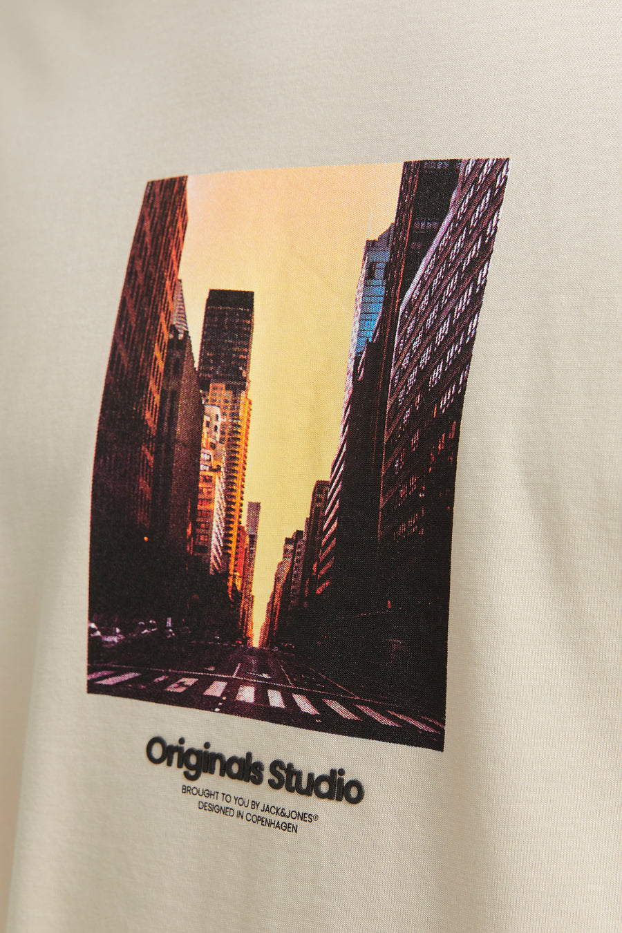 T-shirt (korte mouwen) Ecru - ORIGINALS BY JACK & JONES