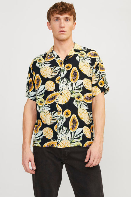 Hemd (korte mouwen) Zwart - ORIGINALS BY JACK & JONES