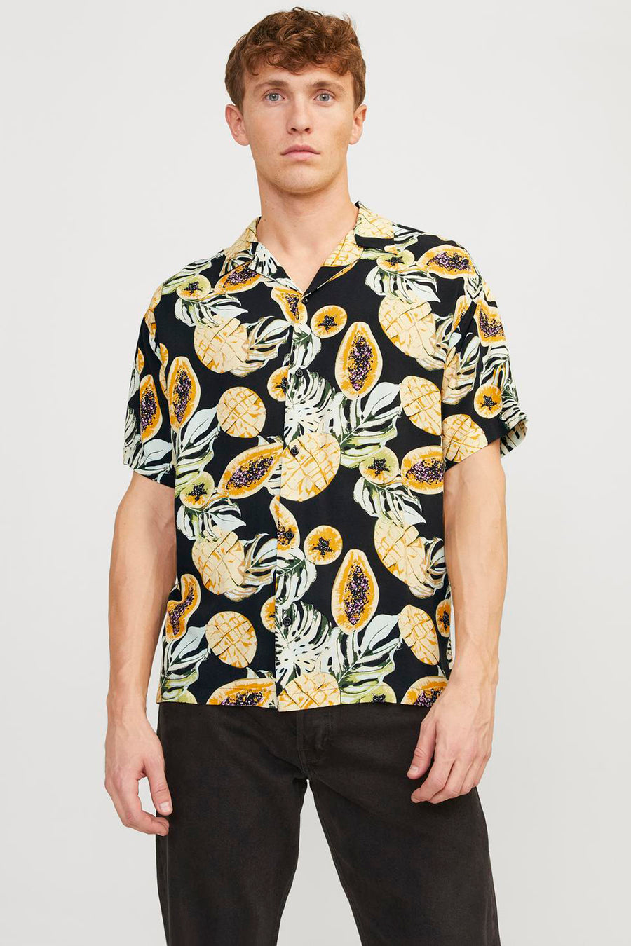 Hemd (korte mouwen) Zwart - ORIGINALS BY JACK & JONES