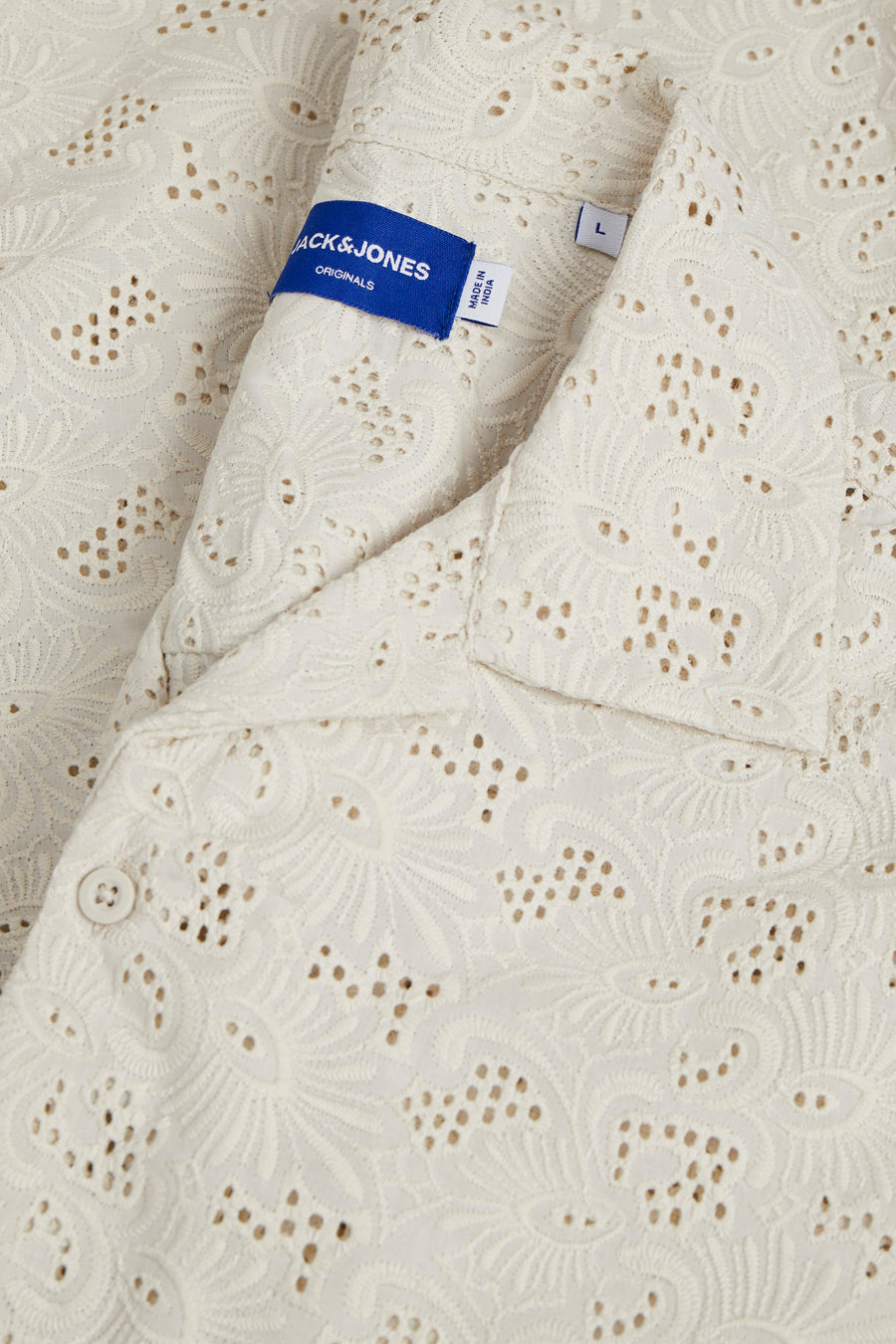 Hemd (korte mouwen) Ecru - ORIGINALS BY JACK & JONES