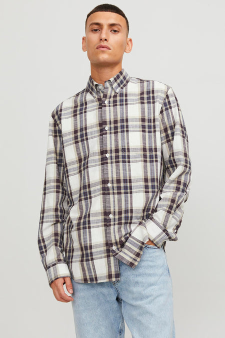 Hemd (lange mouwen) Bruin - PREMIUM BLUE by JACK & JONES