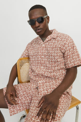 Hemd (korte mouwen) Bruin - ORIGINALS BY JACK & JONES