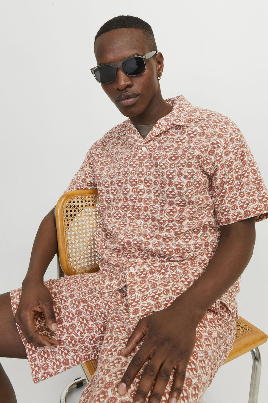 Hemd (korte mouwen) Bruin - ORIGINALS BY JACK & JONES