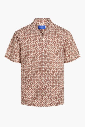 Hemd (korte mouwen) Bruin - ORIGINALS BY JACK & JONES