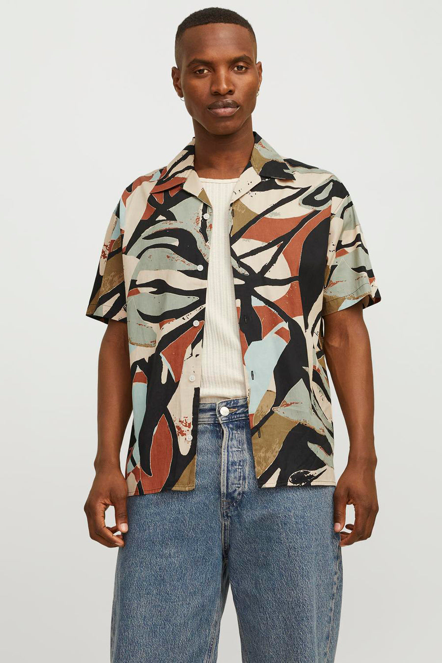 Hemd (korte mouwen) Zwart - ORIGINALS BY JACK & JONES
