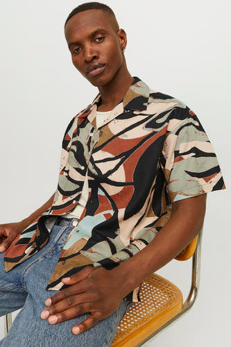 Hemd (korte mouwen) Zwart - ORIGINALS BY JACK & JONES