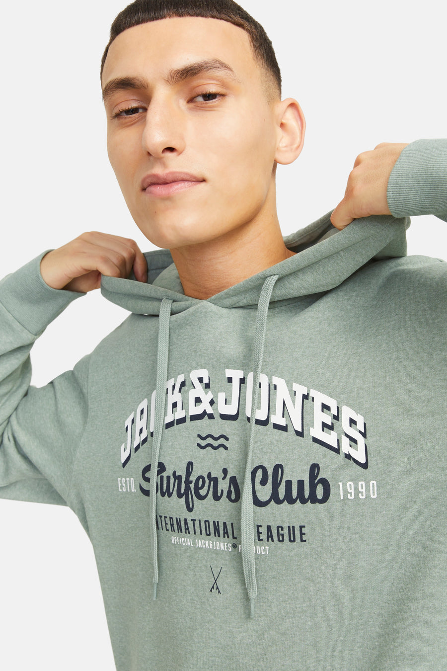 Sweater met kap Groen - ORIGINALS BY JACK & JONES